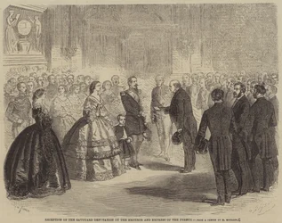 Empfang der Savoyer Deputation durch den Kaiser und die Kaiserin von Frankreich